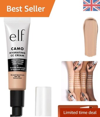 Full Coverage Colour Correcting CC Cream with SPF 30 for Dewy Skin, Light 205 N
