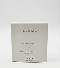 Pura Illume Car Fragrance Refill 0.176 oz 5g Smart Scent Winter White 