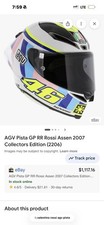 AGV Pista GP RR Rossi Assen 2007 Collectors E...