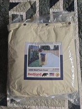 Redford Supply 600D Custom Well Tank Cover 28" x 24" Beige PVC Oxford Polyester
