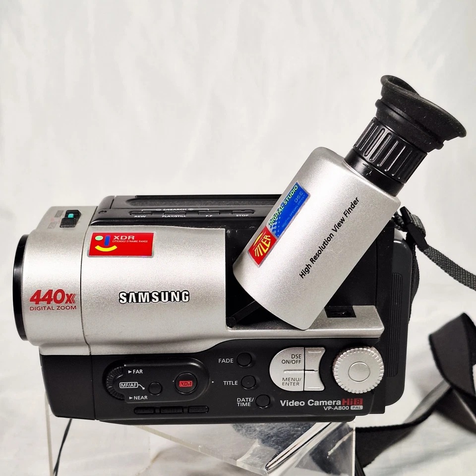 SAMSUNG VP-A800 Hi8 Video8 8mm PAL Video Camera Camcorder Tested Working - Image 4 of 4