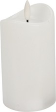 Image of LED Flameless Candle White Wax with Timer (1–3 PCS) Battery Operated Flickering