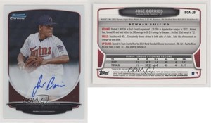2013 Bowman Chrome Prospects Auto Jose Berrios #BCA-JB Auto