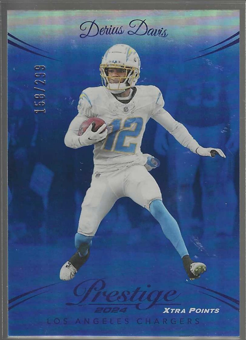 2024 Panini Prestige #167 Derius Davis Blue Premium Xtra Points #/299