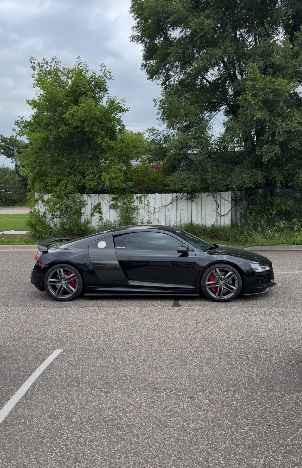 2015 Audi R8 RH passenger side Carbon Fiber German Rush side skirt Rocker 