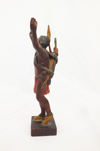 Vtg Hand Carved & Painted Native American Indian NaWestern Folk Art Donshea Era - Picture 4 of 10