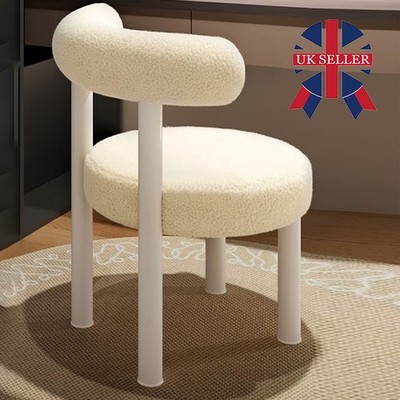 cream dressing table chair Amazon.com: VINGLI Petal Makeup Vanity Chair with Back,Flower Cute Girls Desk Chair Comfy No Wheels,Modern Dining Chair,Small Accent Chair with Adustable Gold Legs&Bow Pillow for Home Office,Bedroom,Velvet,White : Home & Kitchen