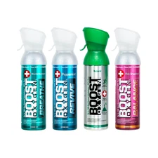 Boost Oxygen Supplemental Oxygen - 5 Liter - Variety -4 Pack