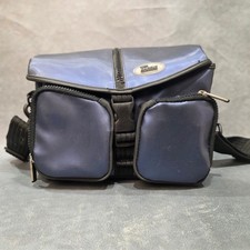 Targus Camera Shoulder Bag Navy Blue Black Padded Gear Case with Strap