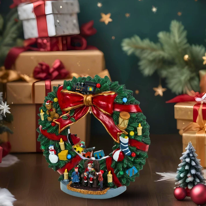 Festive Wreath Display