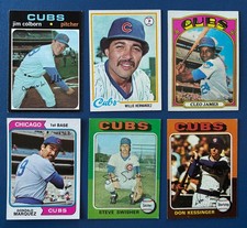 12 Card Lot All Chicago Cubs Baseball Cards EX or Better  - 2026-32