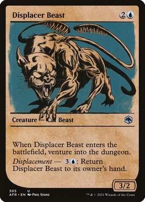 Displacer Beast (305) Showcase Adventures in the Forgotten Realms AFR MTG Magic