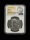 2023 $1 Peace Silver Dollar NGC MS70 Item #221