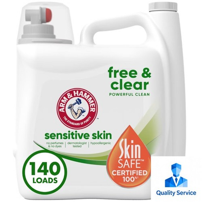 #ad Arm amp; Hammer Free amp; Clear Sensitive Skin HE Liquid Laundry Detergent 140 fl oz $12.95