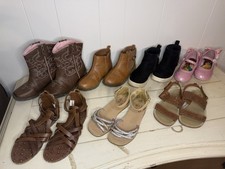 Girls Lot of Size 12 Shoes Cowgirl Boots Sand...