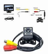 4 LED Waterproof Camera Car Rear Reverse 170° Backup Camera Parking View Camera