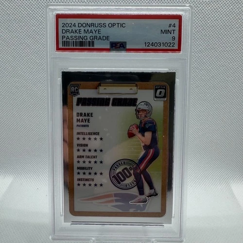 2024 Donruss Optic Drake Maye Passing Grade PSA 9 Rookie RC #4 Patriots