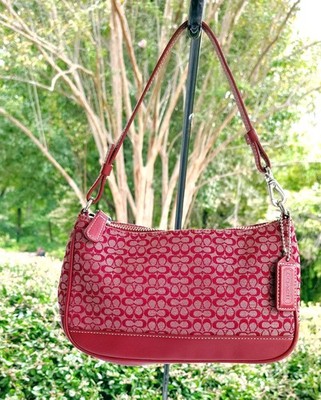 Coach MINI 6622 Vintage Demi Y2K Soho Red Signature C Canvas w