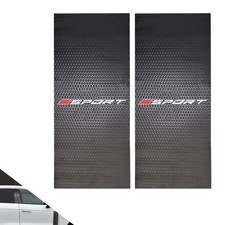 2 PCS Honeycomb Pattern Car Window B Pillar Stickers, 9.84" x 19.69" Car Door...