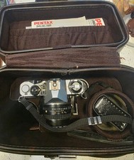 Pentax ME Super 35mm SLR Film Camera with Asahi 50mm 1:1.7 lens Bag Accessories