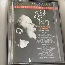 Edith Piaf - The Wonderful World Of Edith Piaf -Cassette,23 Grands Succes 1988 .