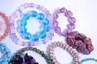 New lot 20 sets of fine Vintage Czech glass beads -Opal, Translucent - A5456jc — photo 4