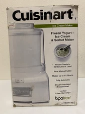 Cuisinart ICE-21 1.5 Quart Frozen Yogurt Ice Cream & Sorbet Maker White