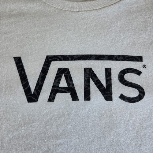 Vans, Vans Off The Wall Women's XS-XL Cream White Zebra Logo Graphic T-Shirt Tee New