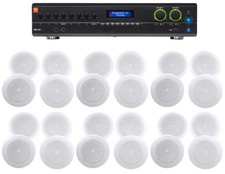 JBL VMA260 60w 8-Input Amplifier 24 8" JBL Speakers For Restaurant/Bar/Cafe