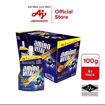 12 x 100gAjinomoto Amino Vital Super Sports Jelly Drink Amino Acids Citric Acid