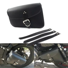 Left Side PU Leather Saddlebag Saddle Bag Fit Harley Sportster Iron 72 883 1200