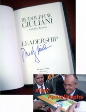 RUDOLPH (RUDY) GIULIANI.. Leadership (1/1) SIGNED