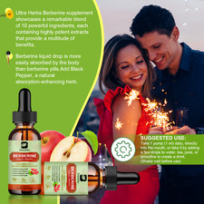 Berberine Liquid Drops 29000mg Ceylon Cinnamon Heart Health  Immune