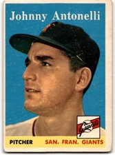 1958 Topps Johnny Antonelli San Francisco Giants #152