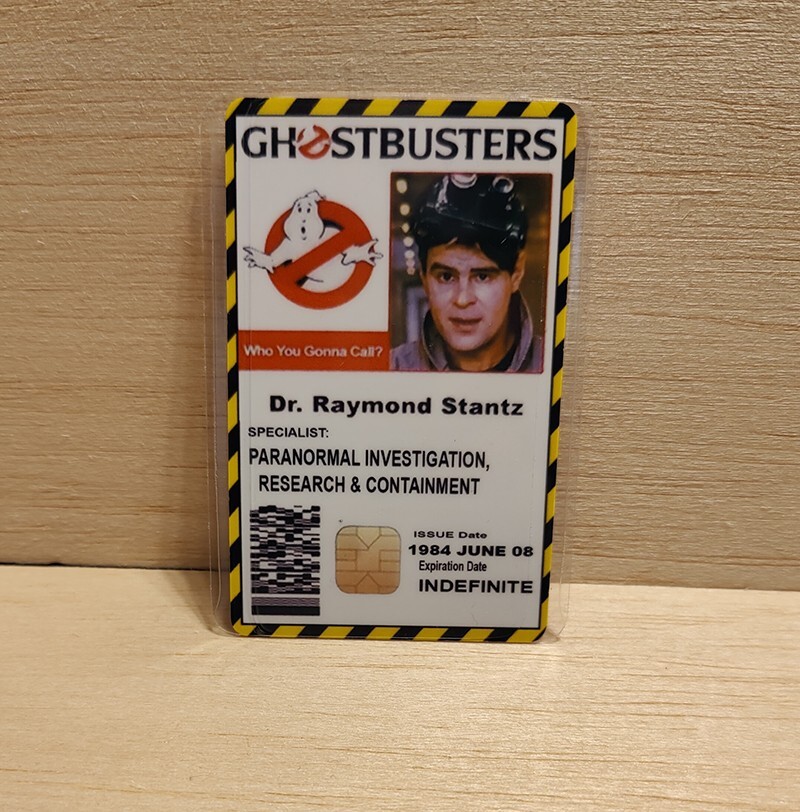 GHOSTBUSTERS Dr. Raymond Stantz ID Card | eBay