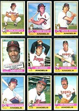 1976 Topps CALIFORNIA ANGELS Near Team Set Of 27 BOCHTE COLLINS RIVERS TANANA