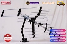 Digital HD TV Antenna Outdoor Directional VHF UHF OTA Pole Splitter Combo