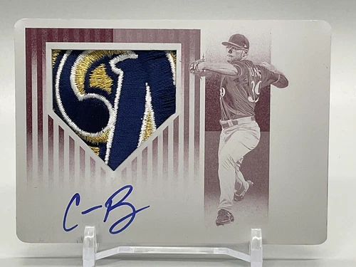 2019 Panini Chronicles Corbin Burnes #APS-CB Patch Autograph 1/1 Printing Plate - Picture 1 of 6
