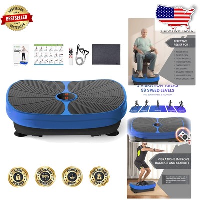Compact Whole Body Vibration Platform for Effective Home Workouts - 330lbs
