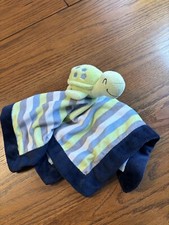 carters plush lovey security blanket striped turtle
