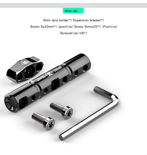 New Aluminum Motorcycle Fog Light Bracket Handlebar Brackets Stent 8mm/10mm - Picture 14 of 14