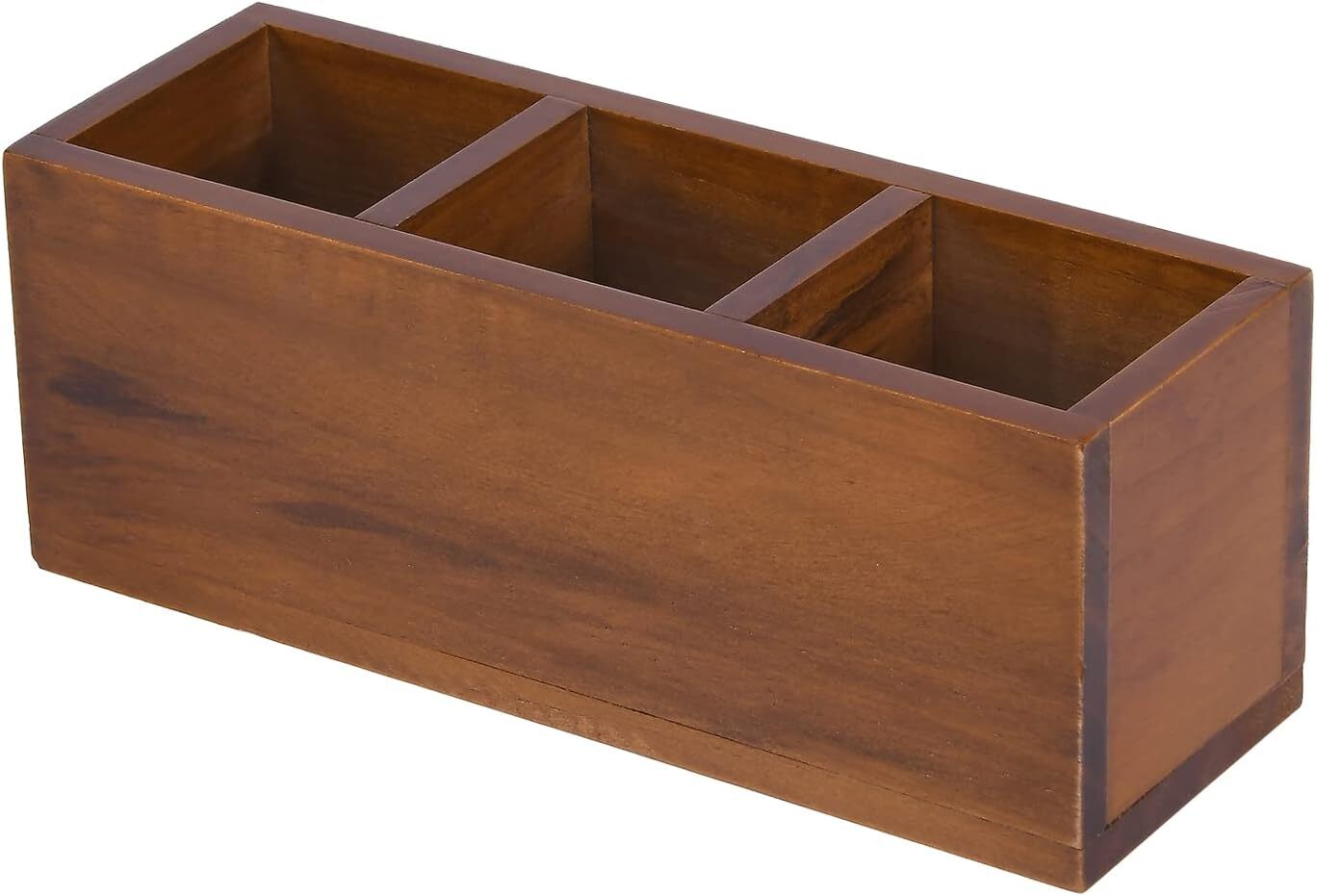 Holder 3 Compartment Desk Organizers And Accessories Rustic 