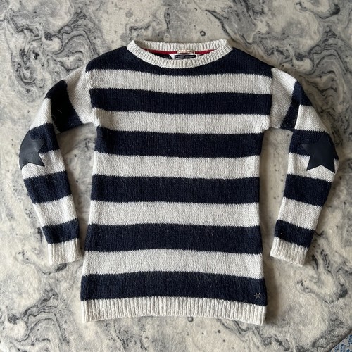 Tommy Hilfiger Youth Girls Mohair Mix Striped Jumper Size 152 Age 12-13 Yrs XS/S - Picture 3 of 18