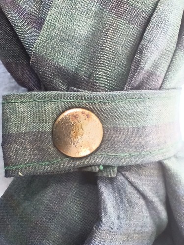Polo Ralph Lauren Doorman Cane Umbrella Blackwatch Tartan Plaid SMALL RIP BENT - Picture 15 of 15