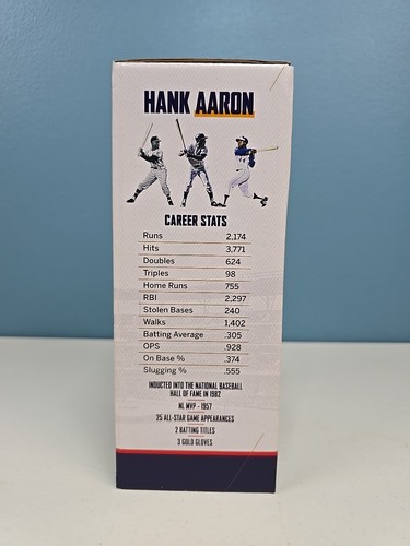 NEW Hank Aaron 50th Anniversary BOBBLEHEAD 1969 NL West Division Title NAPA SGA - Picture 3 of 5