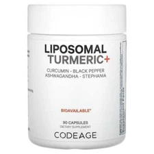 2 X  Codeage, Liposomal Turmeric+, 90 Capsules