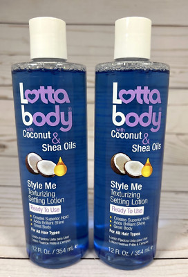 Lotta Body Style Me Texturizing Setting Hair Lotion Coconut Shea Oil (2 Bottles)