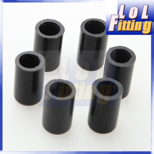 6PCS 12mm 15/32" Silicone Blanking Cap Intake Vacuum Hose End Bung Plug Black - Picture 1 of 2