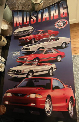未開封　Ford Mustang マスタング　30年記念アルミ製ポスター Mustang 30th Anniversary Poster | eBay