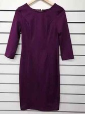 ATMOSPHERE LADIES PLUM BODYCON KNEE LENGTH DRESS SIZE 10 NEW (ref 408)